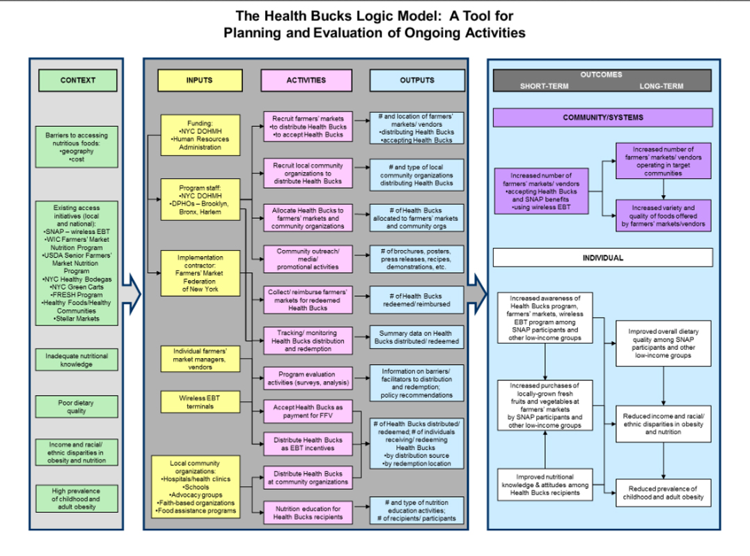 health bucks logic model